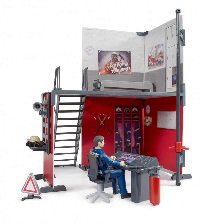 Bruder Bworld Brandweerkazerne con bombero 62702