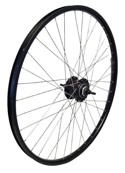 Ruota posteriore Shimano 28 pollici 622 Nero in acciaio inossidabile nero Nexus 7 Centerlock
