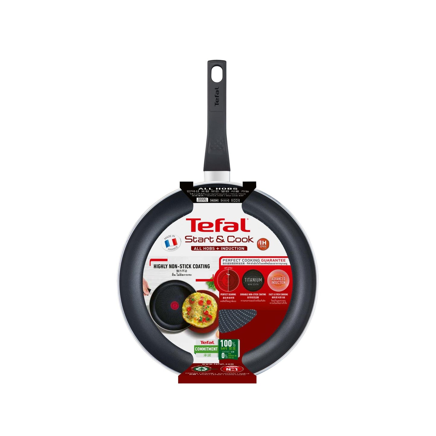 COCHFAGGIO TEFAL Tefal Avvia una padella facile da 24 cm nero