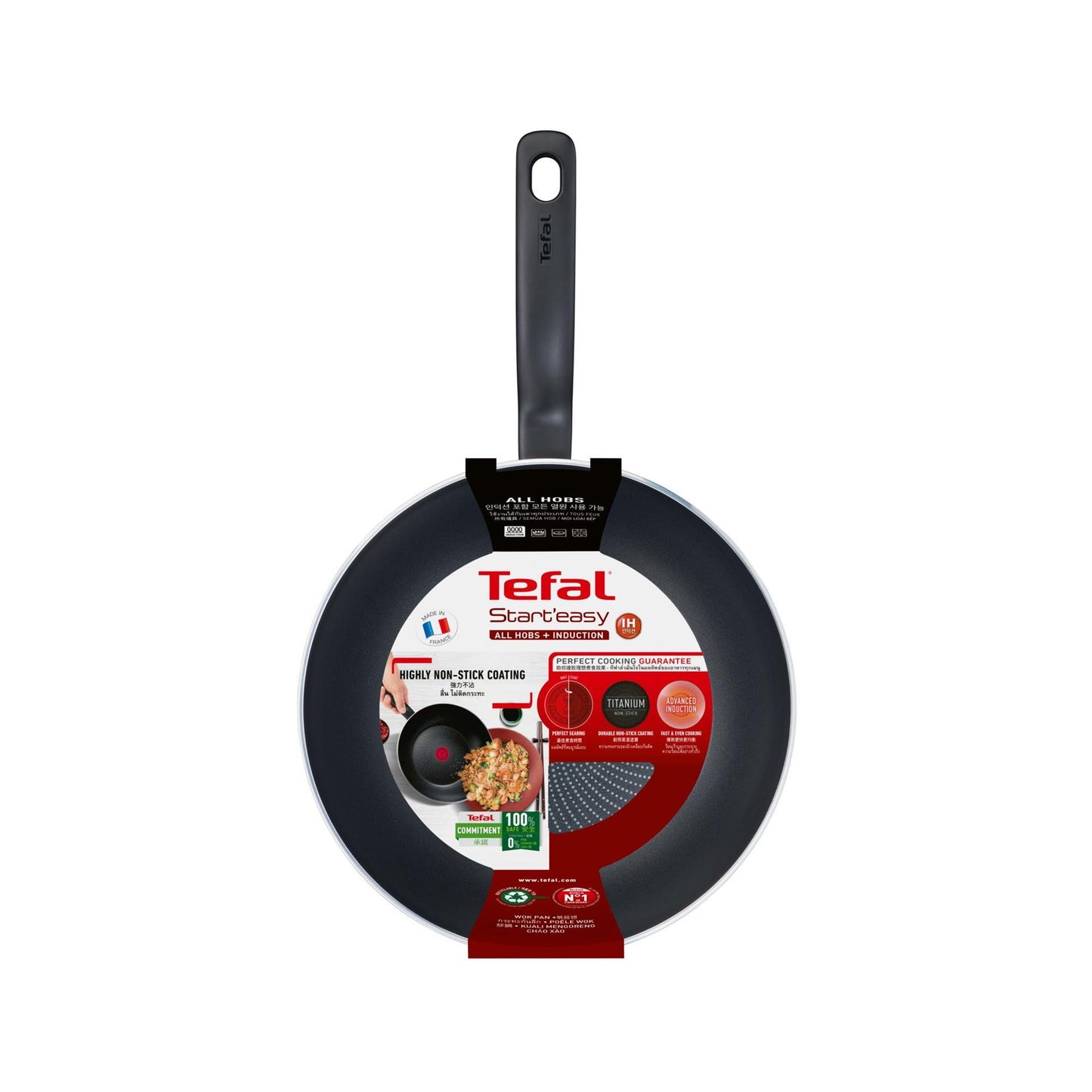 Tefal pentole tefal inizio facile wokpan 28 cm nero