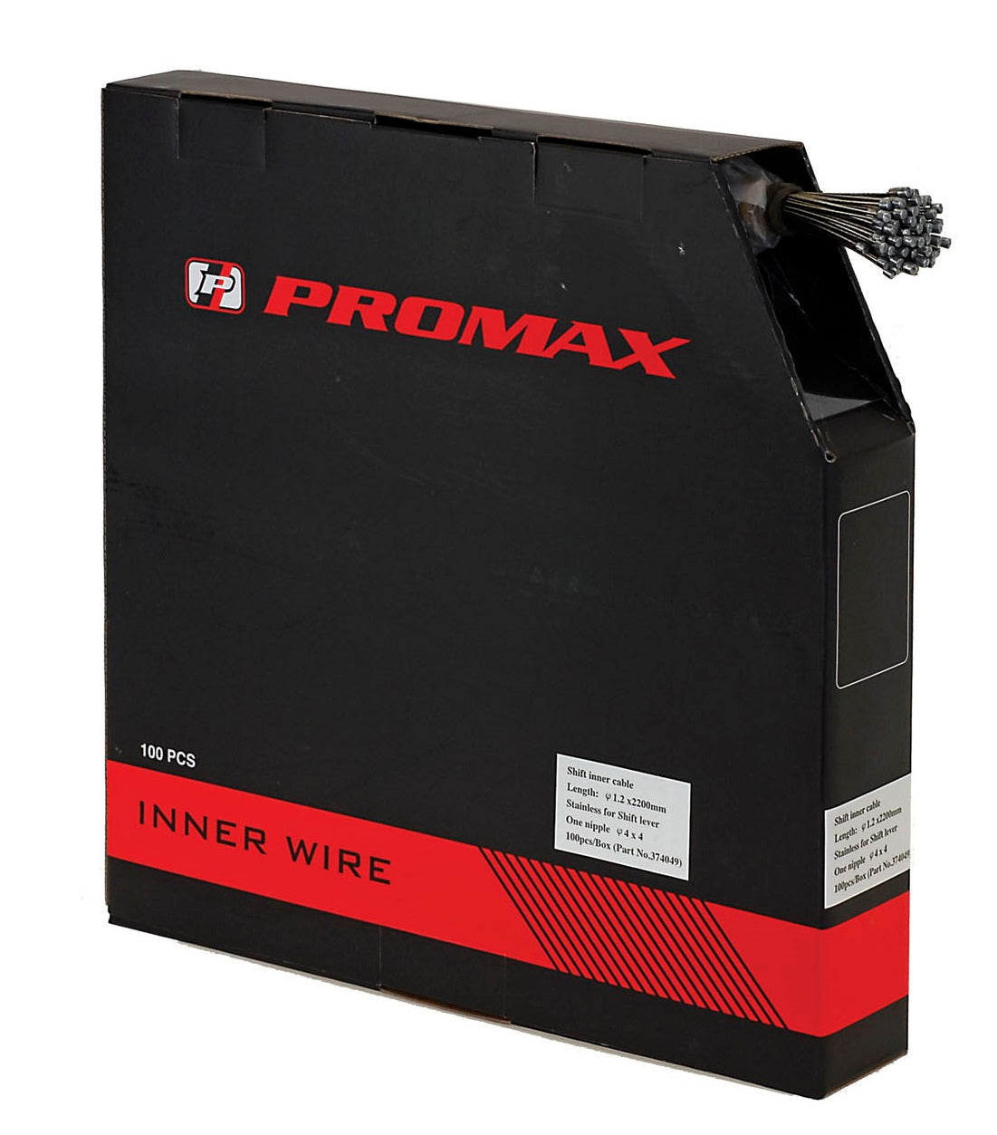 Pro Box Binnenkabelgeling 2200mm Ø1,1 mm in acciaio inossidabile per 100 pezzi