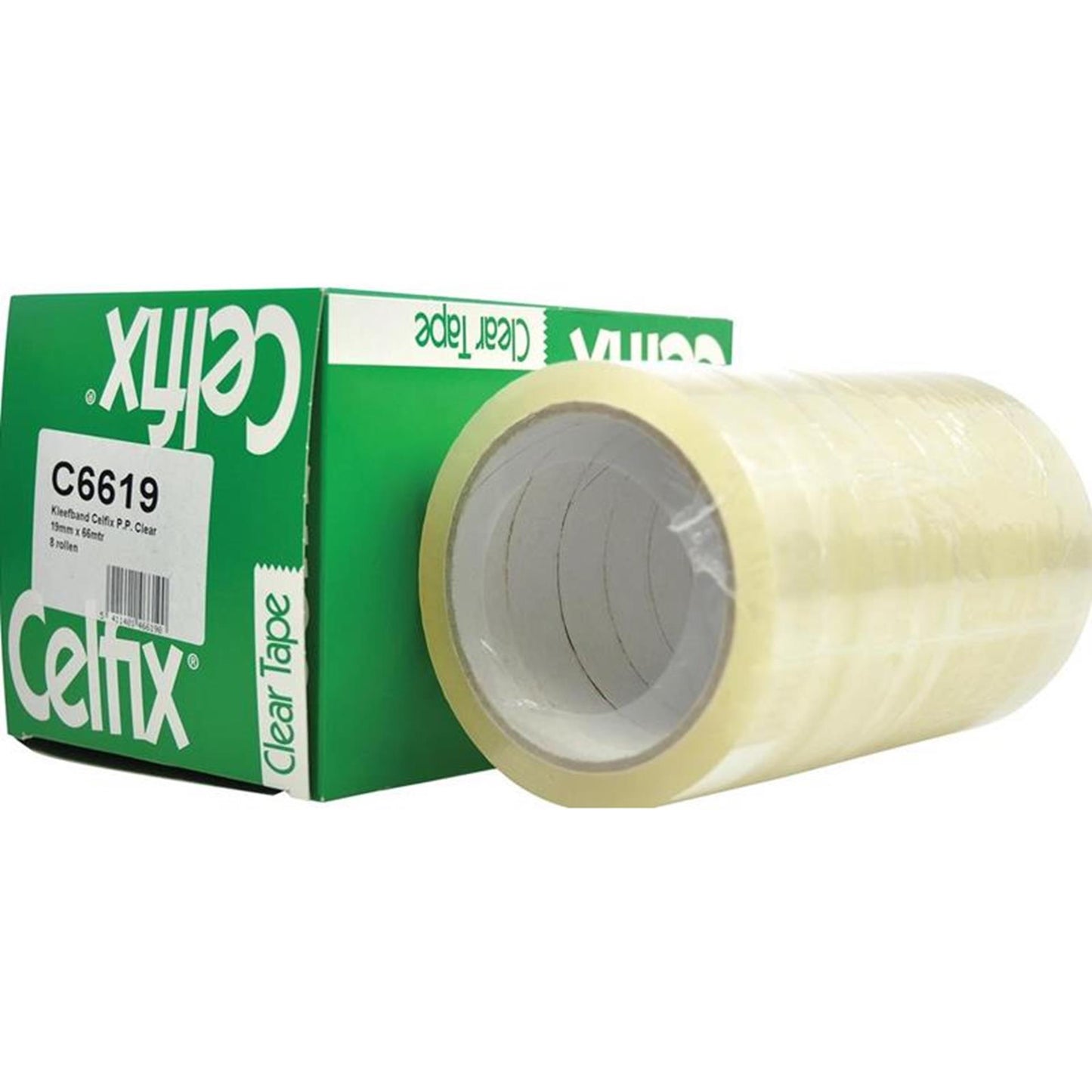 Cinta adhesiva celfix 19mmx66m ecol 8 rollo
