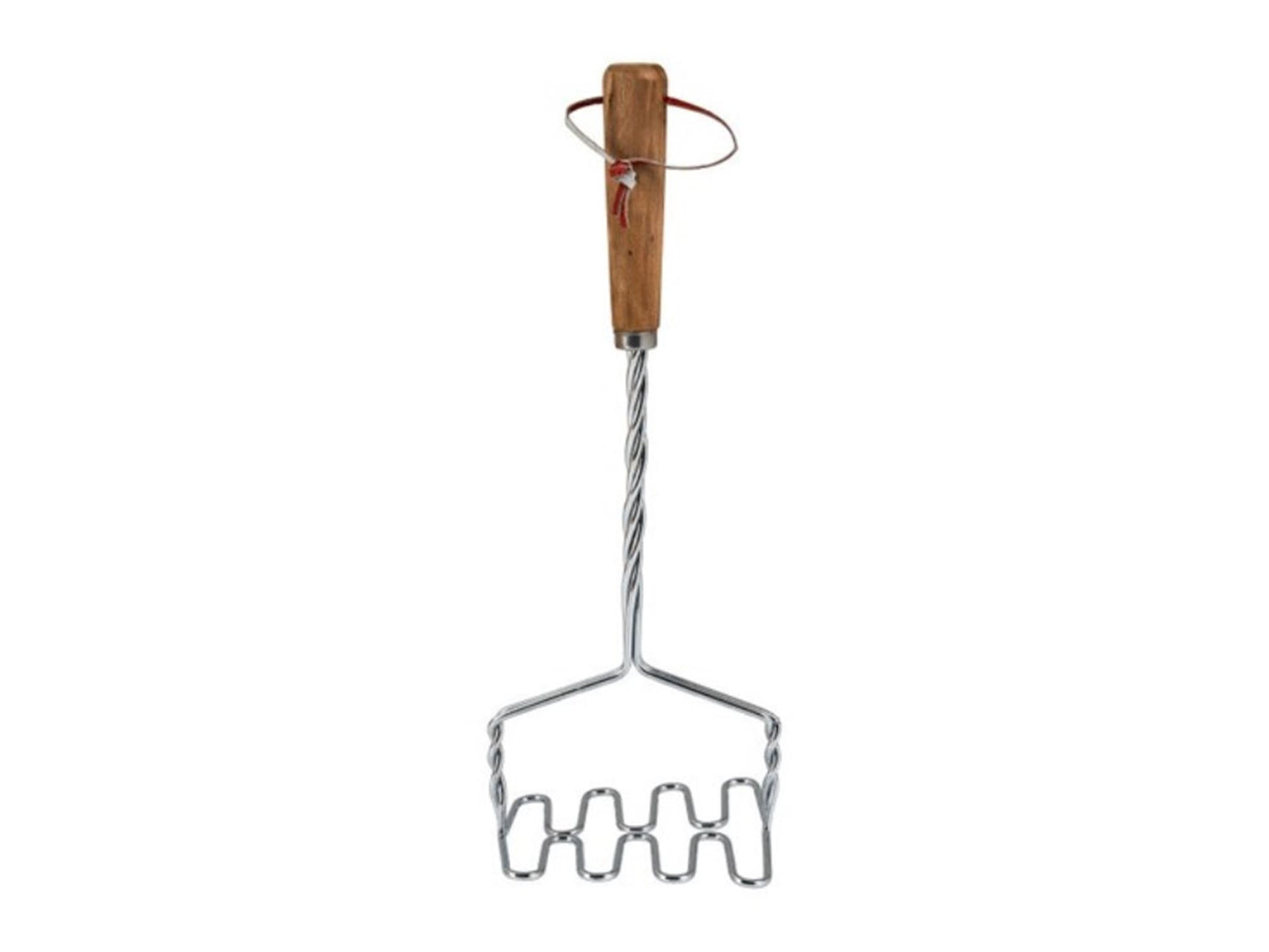 Excelente Housware Housware Potato Stamper de 34 cm de acero inoxidable de madera