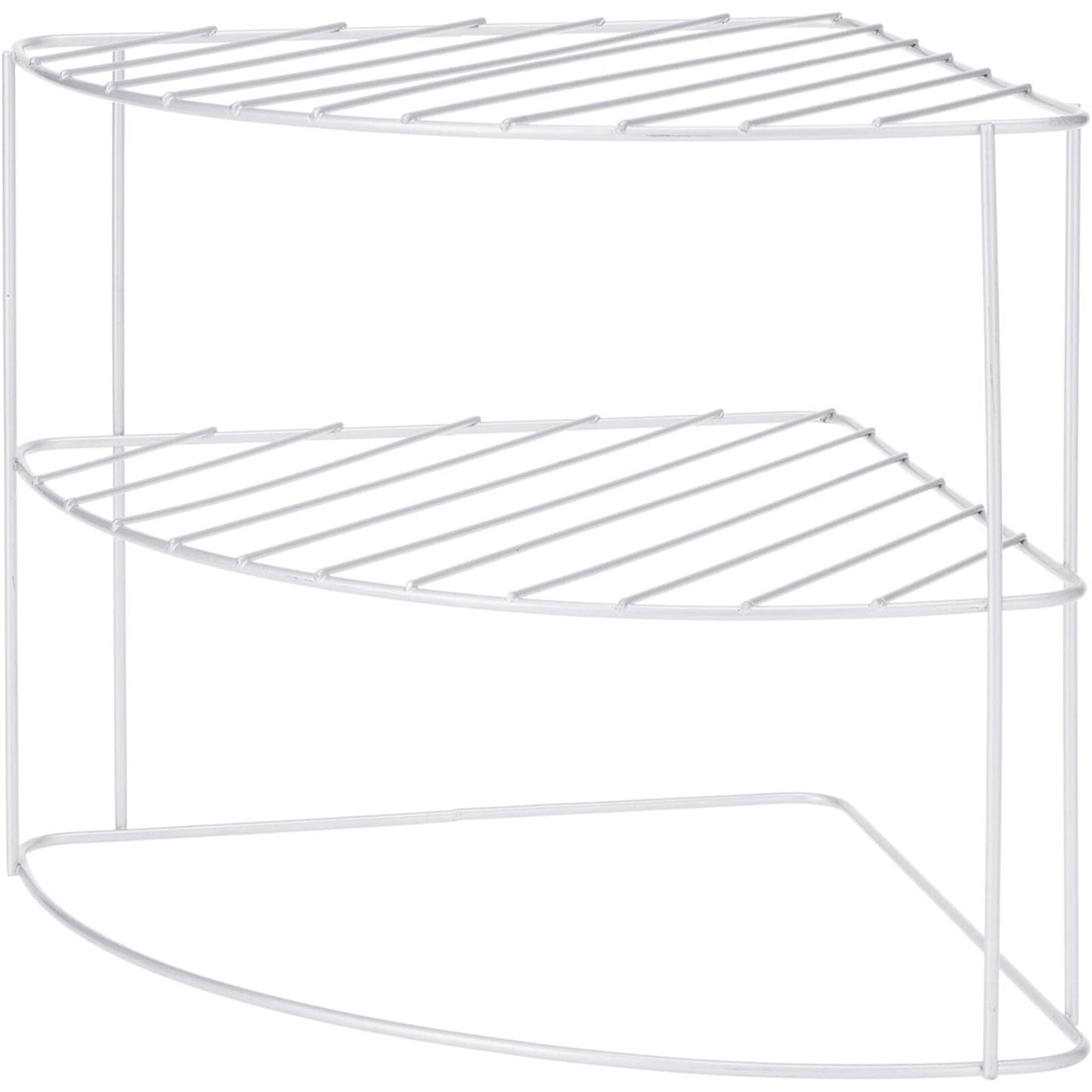 Excelente artículos para el hogar estante esquinero de cocina de metal 23x23x21cm gris