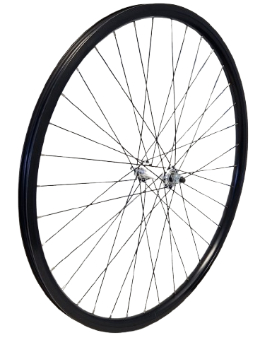 Gazelle Ryde Rueda delantera de 28 pulgadas (622) Negro Negro Spoke Axis fijo