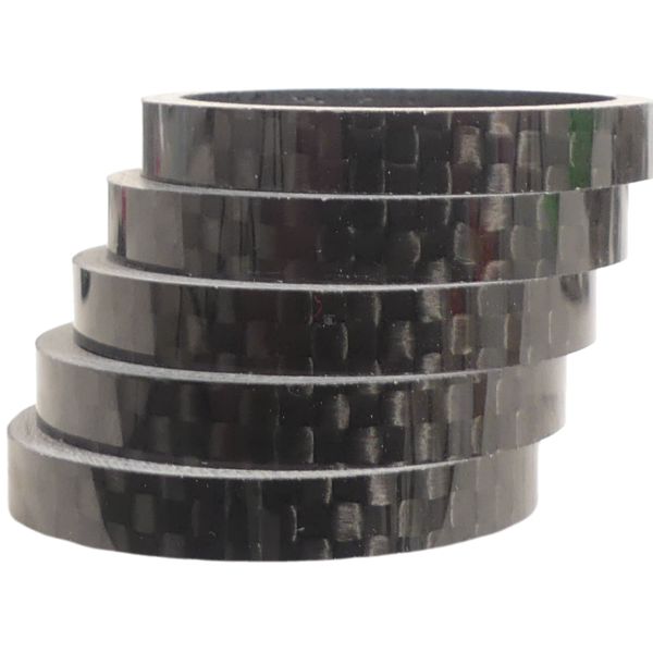 Spacianti HZB 28,6 mm 1-1-1 8 pollici di grandi dimensioni 5 mm Carbon 5 pezzi 6500031