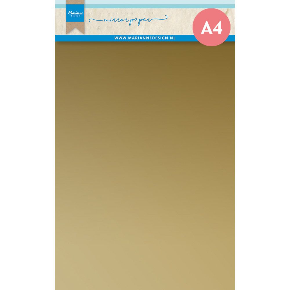 Marianne design • decoraciones papel espejo a4 oro