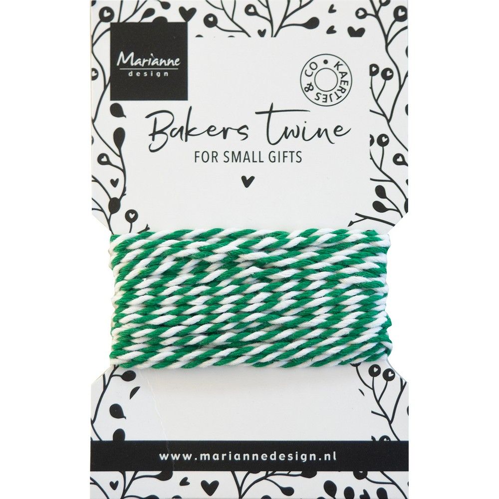Marianne design • hilo de panadero verde blanco
