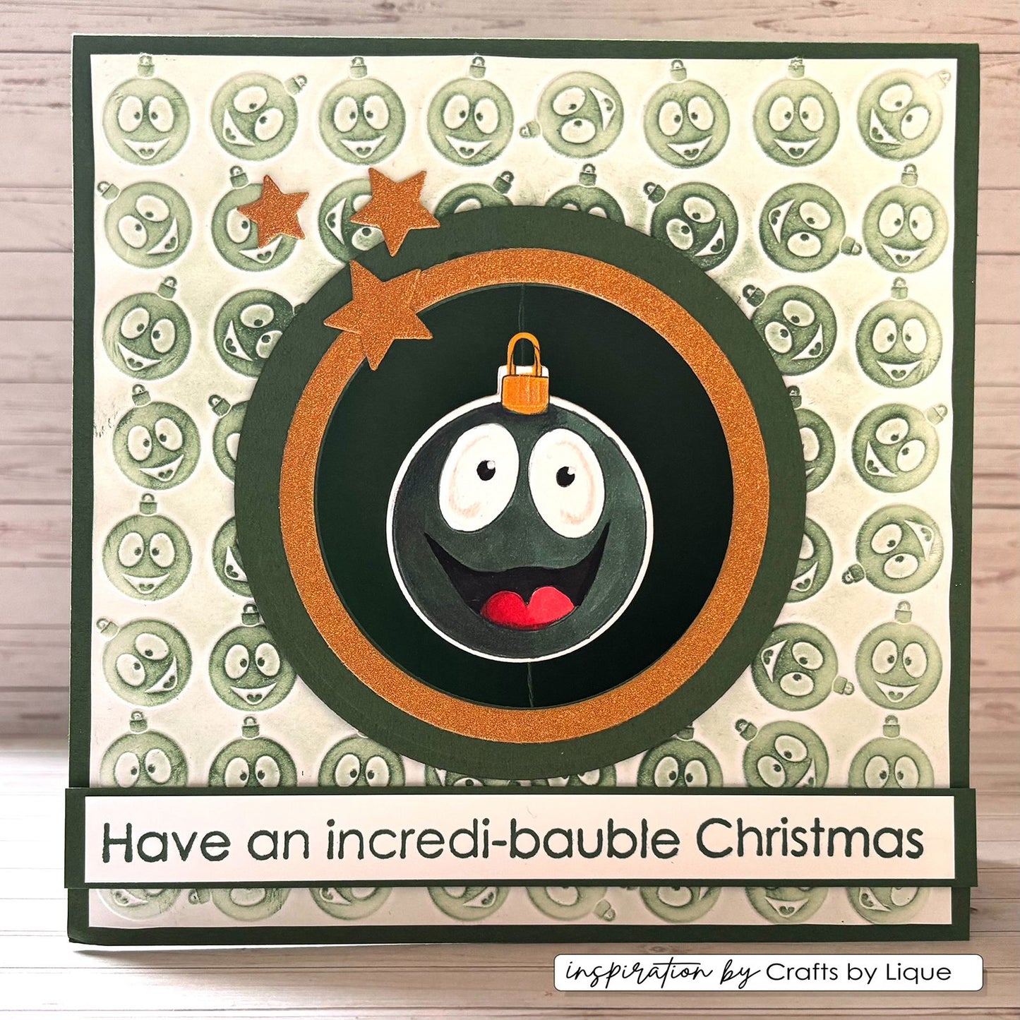 Vaessen creative • cartella per goffratura palline di Natale
