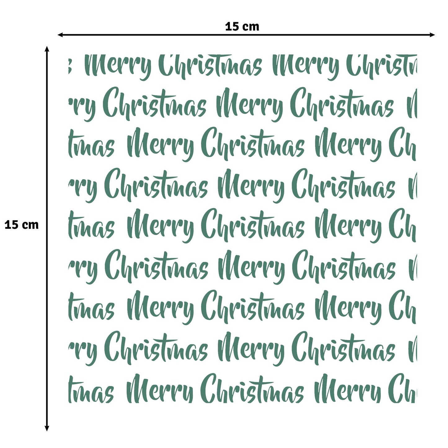 Vaessen creative • stencil merry christmas 15x15cm