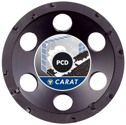 Testa abrasiva Carat ø125 pcd residui di colla master ecc.