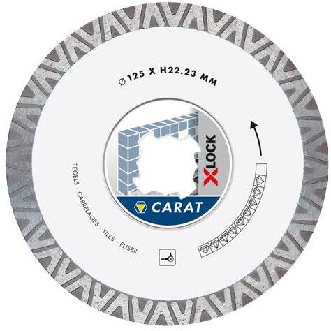 Disco diamantato carati 125x22,23 piastrelle x-lock