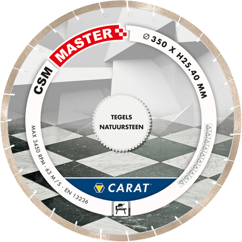 Carat diamantzaag tegels ø350x25,40mm, csm master - csmm350400 - csmm350400