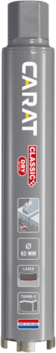 Punta diamantata laser Carat classica per cemento secco | ø62x300x5 4 unc – edc0623002