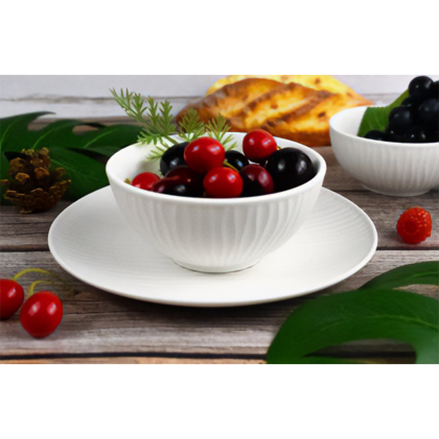 Cuenco Cark ondulado blanco ø13cm