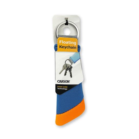 Anello mobile di Carson per 3 chiavi arancione blu