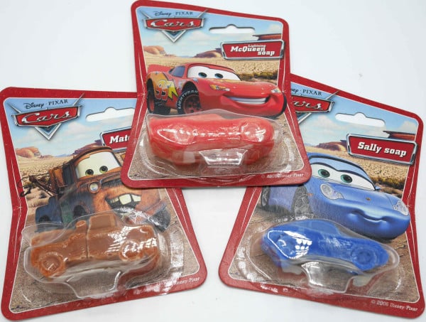 3 Soaps Car con McQueen Sally e Matter Soap