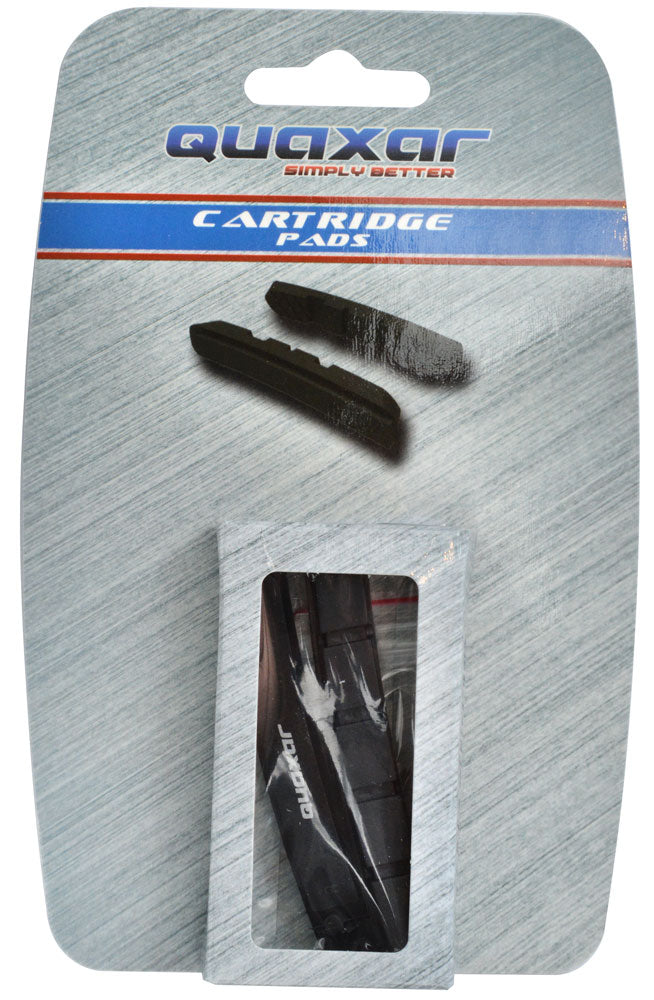 Pastillas de freno de repuesto Quaxar cartucho 72mm para shimano negras