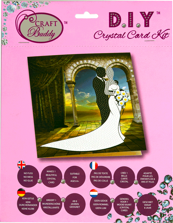 Diamond Painting Card Wedding