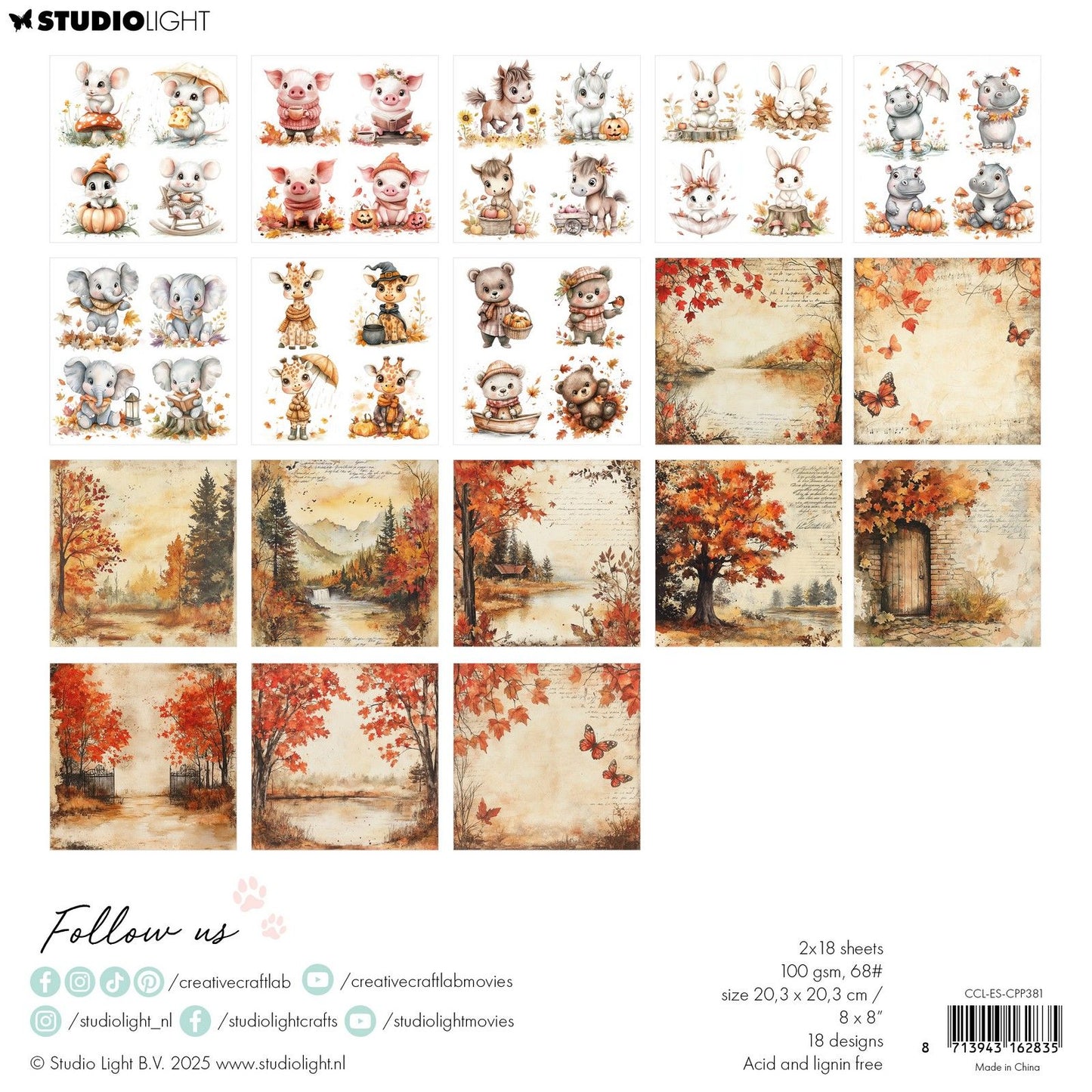 Creative craftlab • bloc de papel para collage esencial enamórate