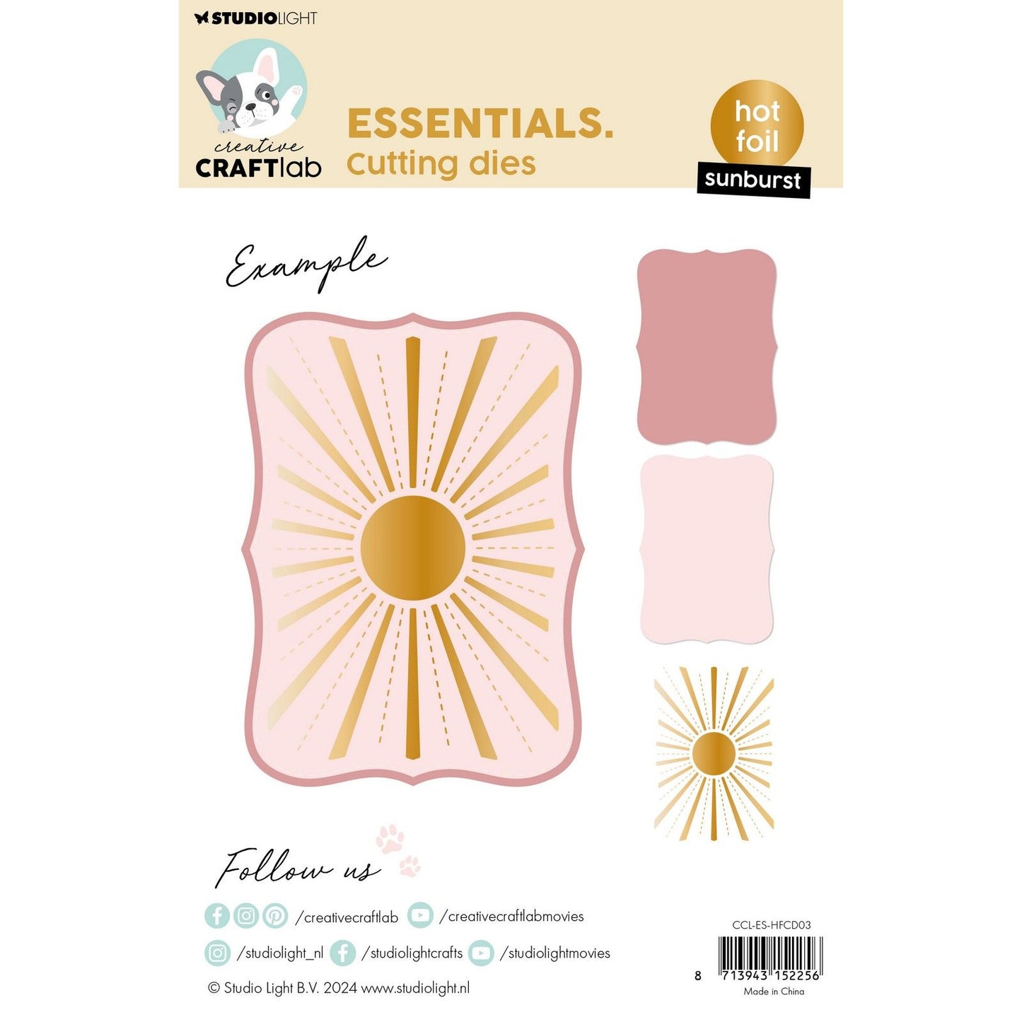 Creative craftlab • troquel de corte de lámina caliente esencial sunburst