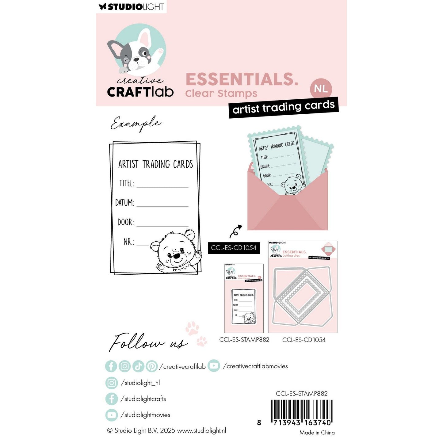 Laboratorio creativo • carte collezionabili essenziali per artisti con timbri trasparenti
