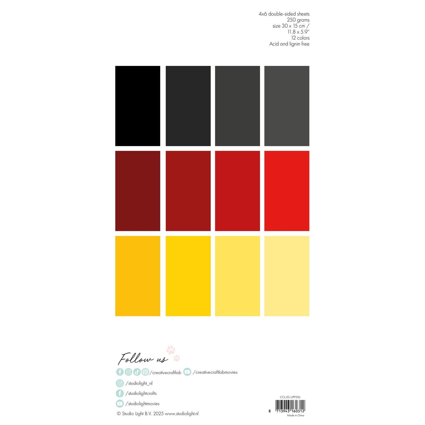 Laboratorio creativo • Essentials blocco di carta unicolor api insetti