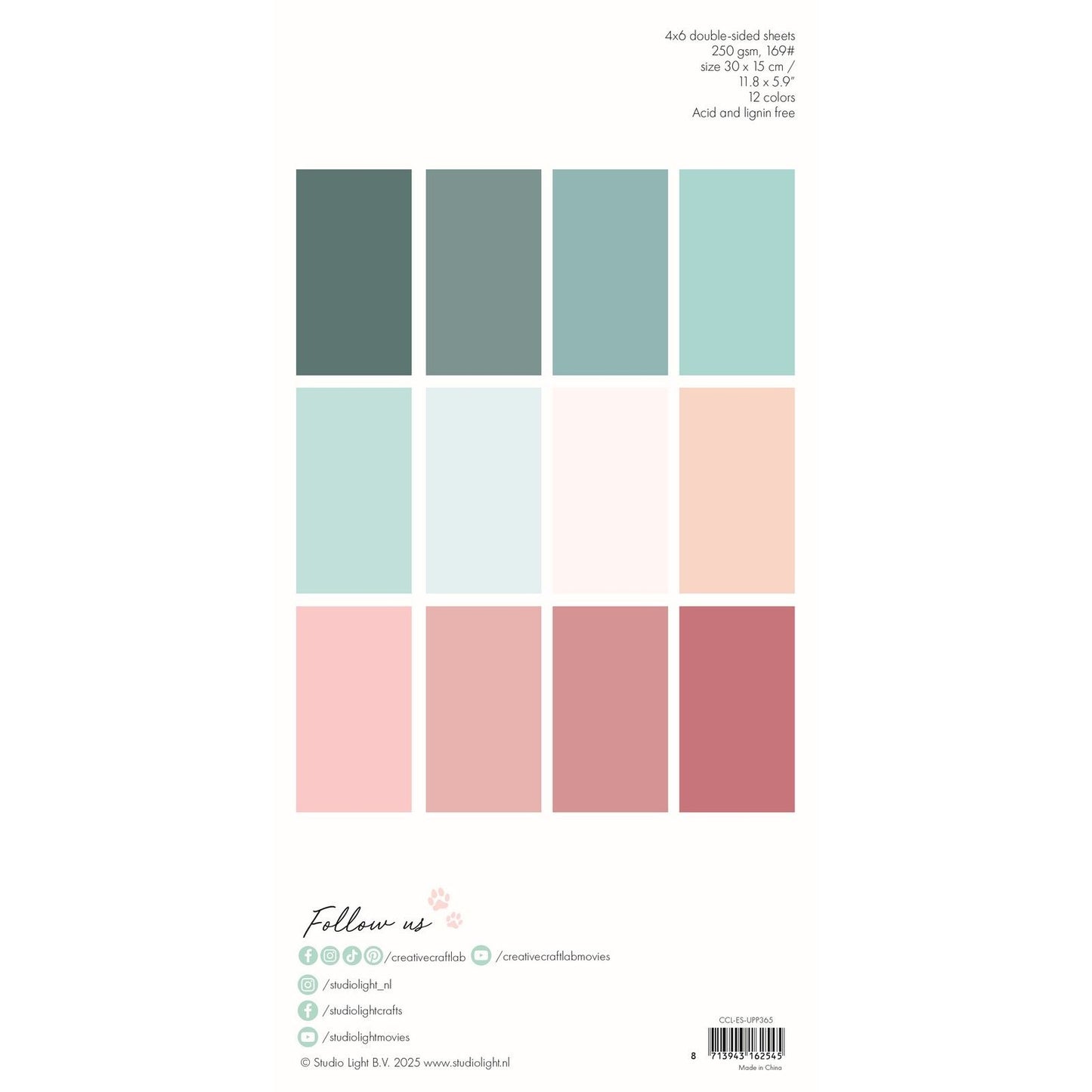 Laboratorio creativo • Essentials unciolor paper pad pastelli invernali