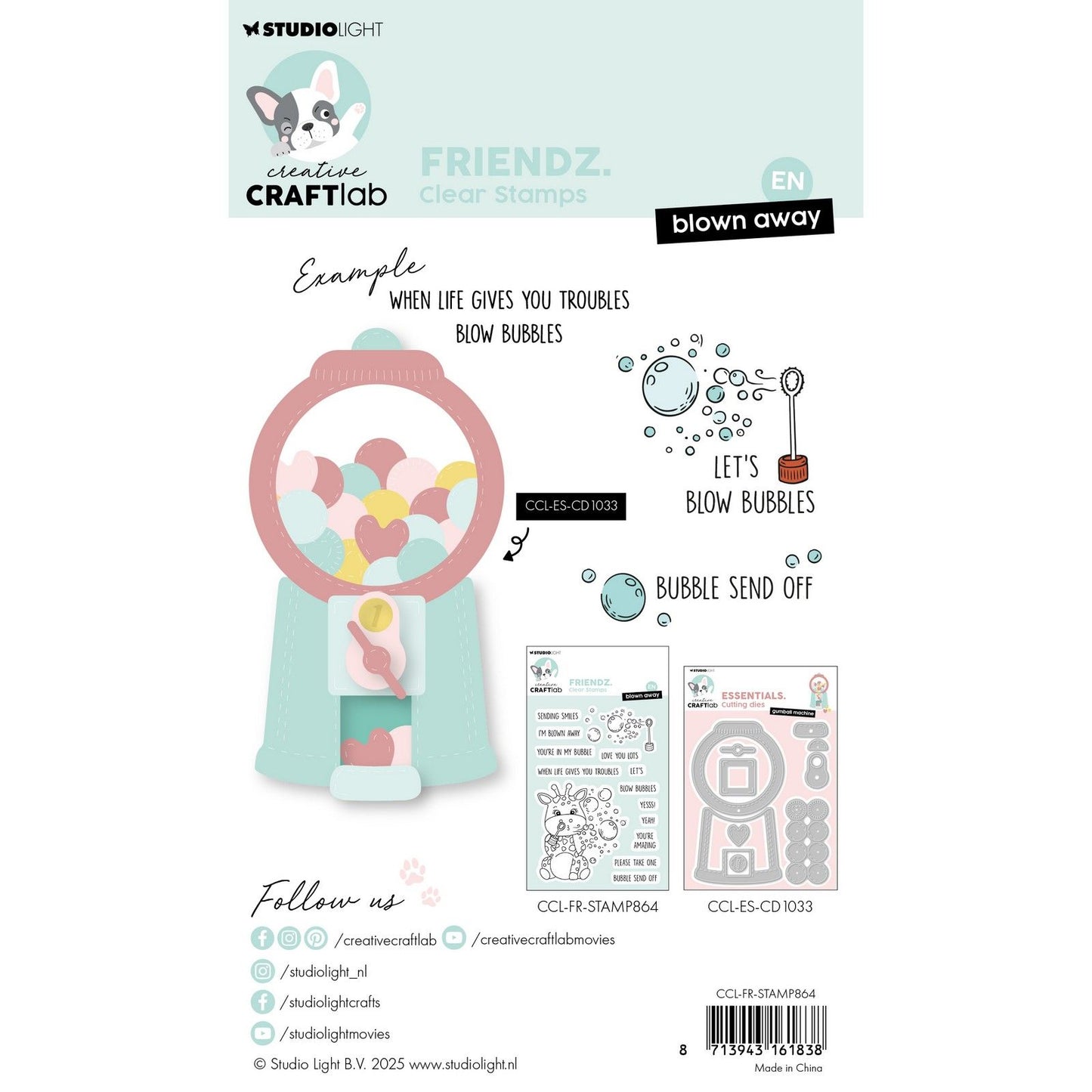 Laboratorio creativo • timbro trasparente amico spazzato via