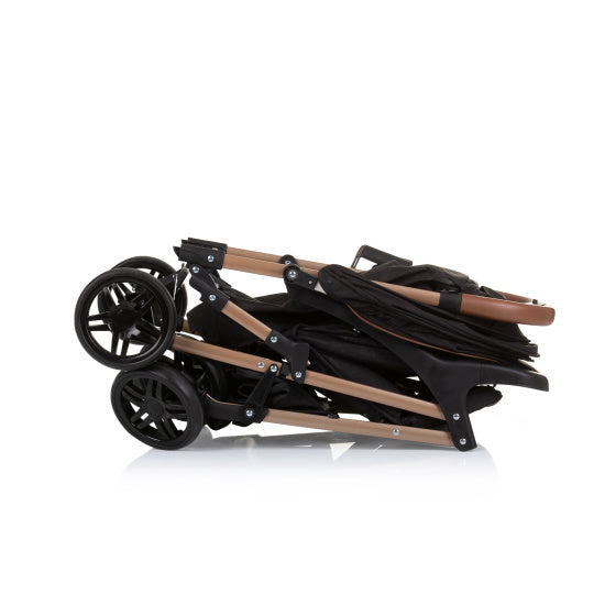 Chipolino abril buggy plegable con cubierta de pie obsidiana negra