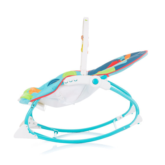 Chipolino gode la sedia a dondolo con musica e vibrazioni calmanti multicolore