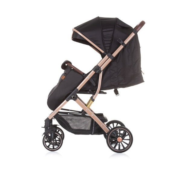 Buggy plegable Combo de chipolino con cubierta de pie Ebony Black Beige