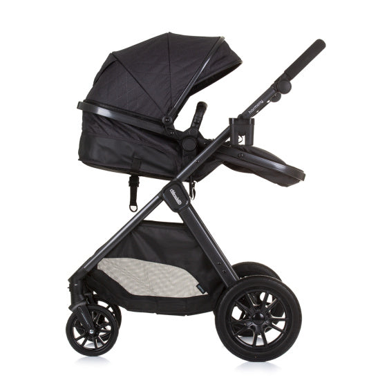 Pramma 3 in 1 pieghevole armonia chipolino con antracite in granito per pannolini