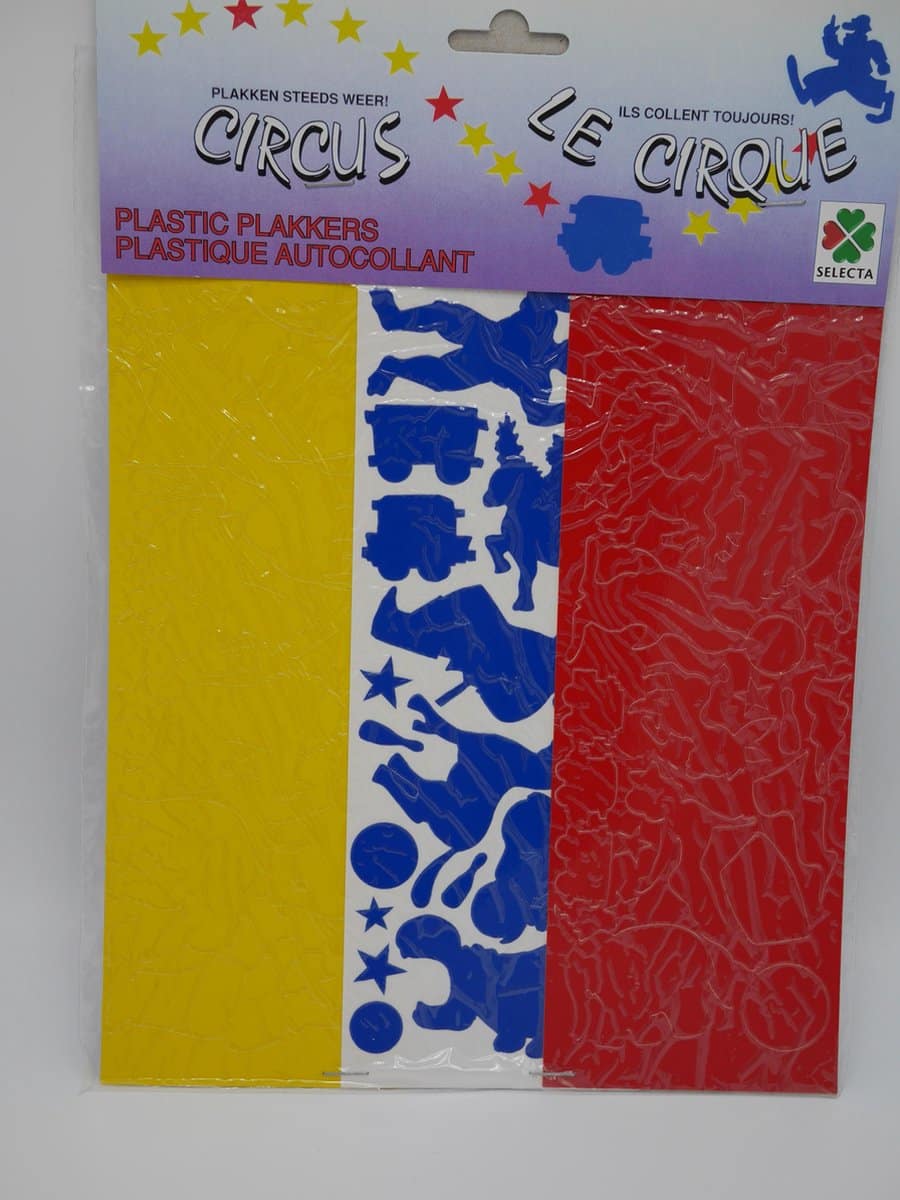 Van der Doelen Raamstikkers Circus per reustorabile per la finestra