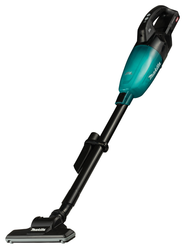Makitacl001gz04 | aspirapolvere bastone | 40 V massimo | versione nera con capsula trasparente blu | corpo | senza batterie e caricabatterie