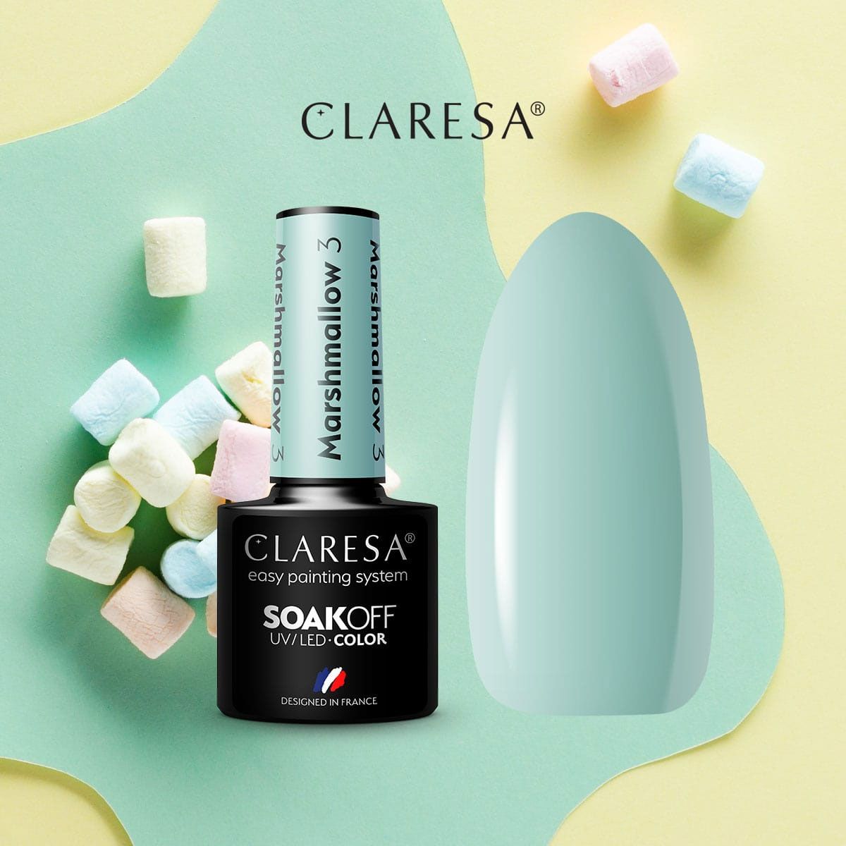 Claresa Claresa UV LED Gelak 5ml Marsh Mallow 3