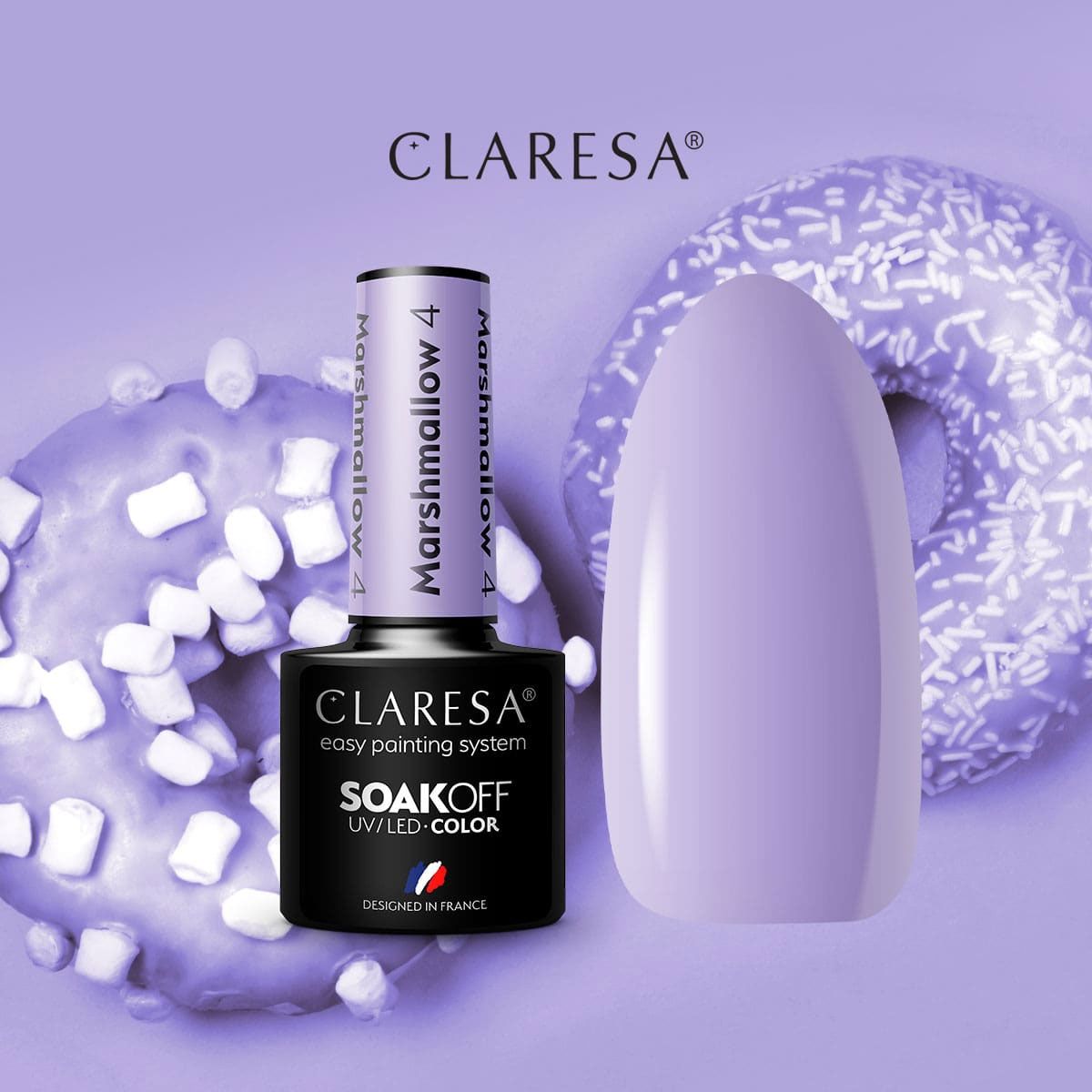 Claresa Claresa UV LED Gelak 5ml Marsh Mallow 4