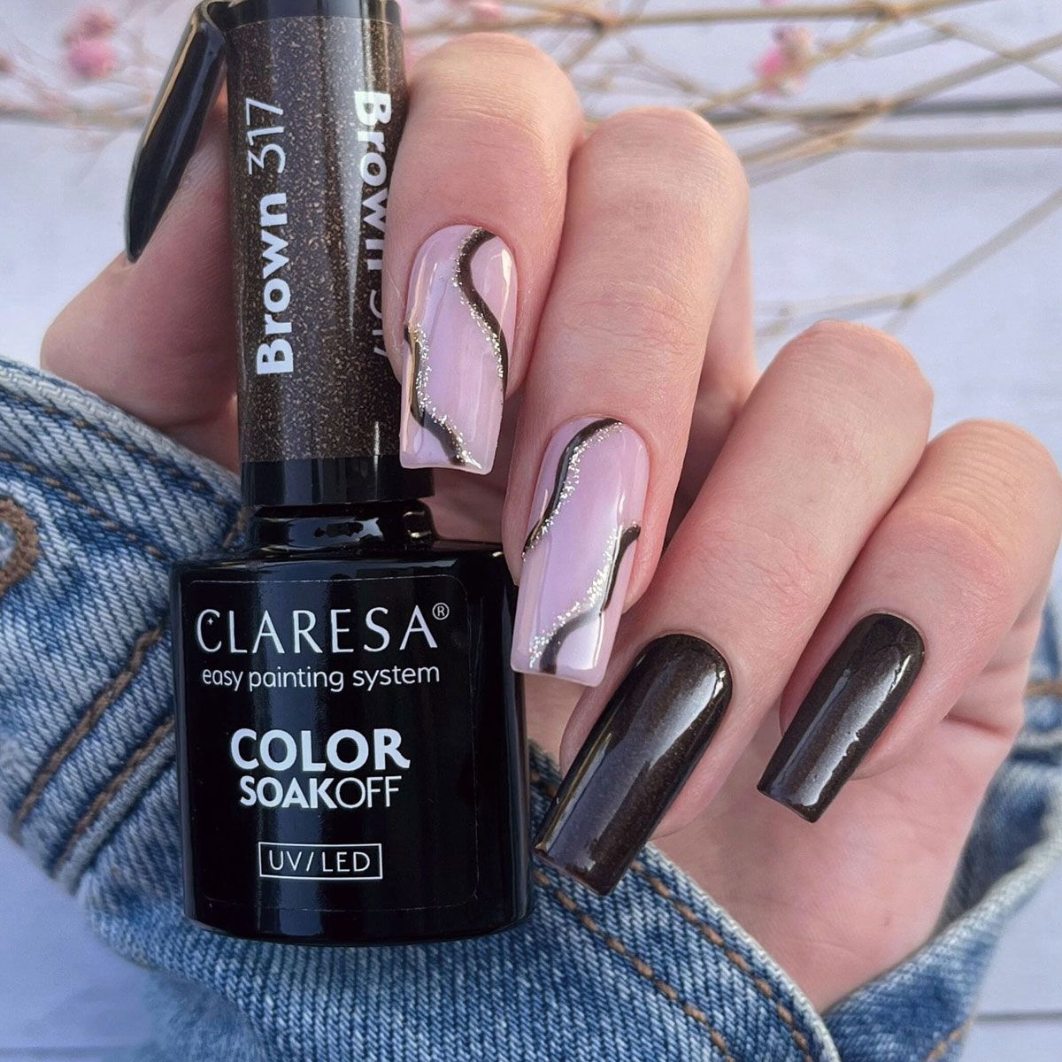 Claresa uv led gellak 5ml brown 317 warm feelings