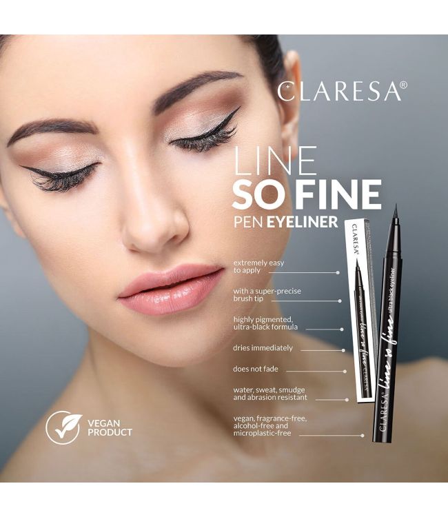 Claresa Claresa Line così fine Eyeliner Pen Black
