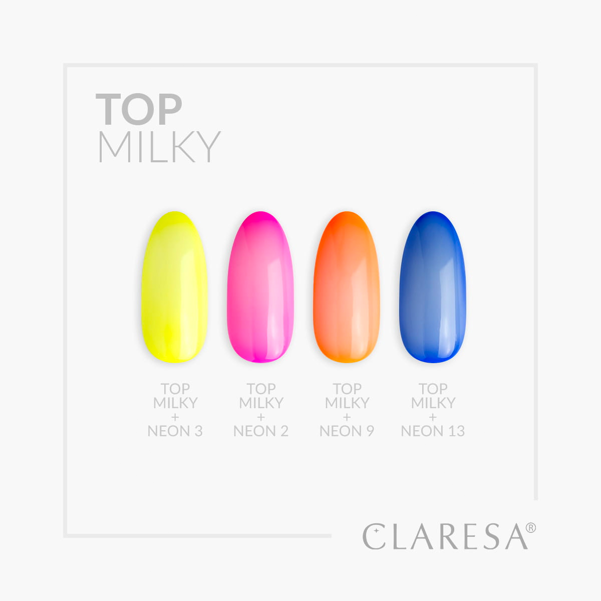 ClareSa Claresa Top Coat Milky no wipe 5ml