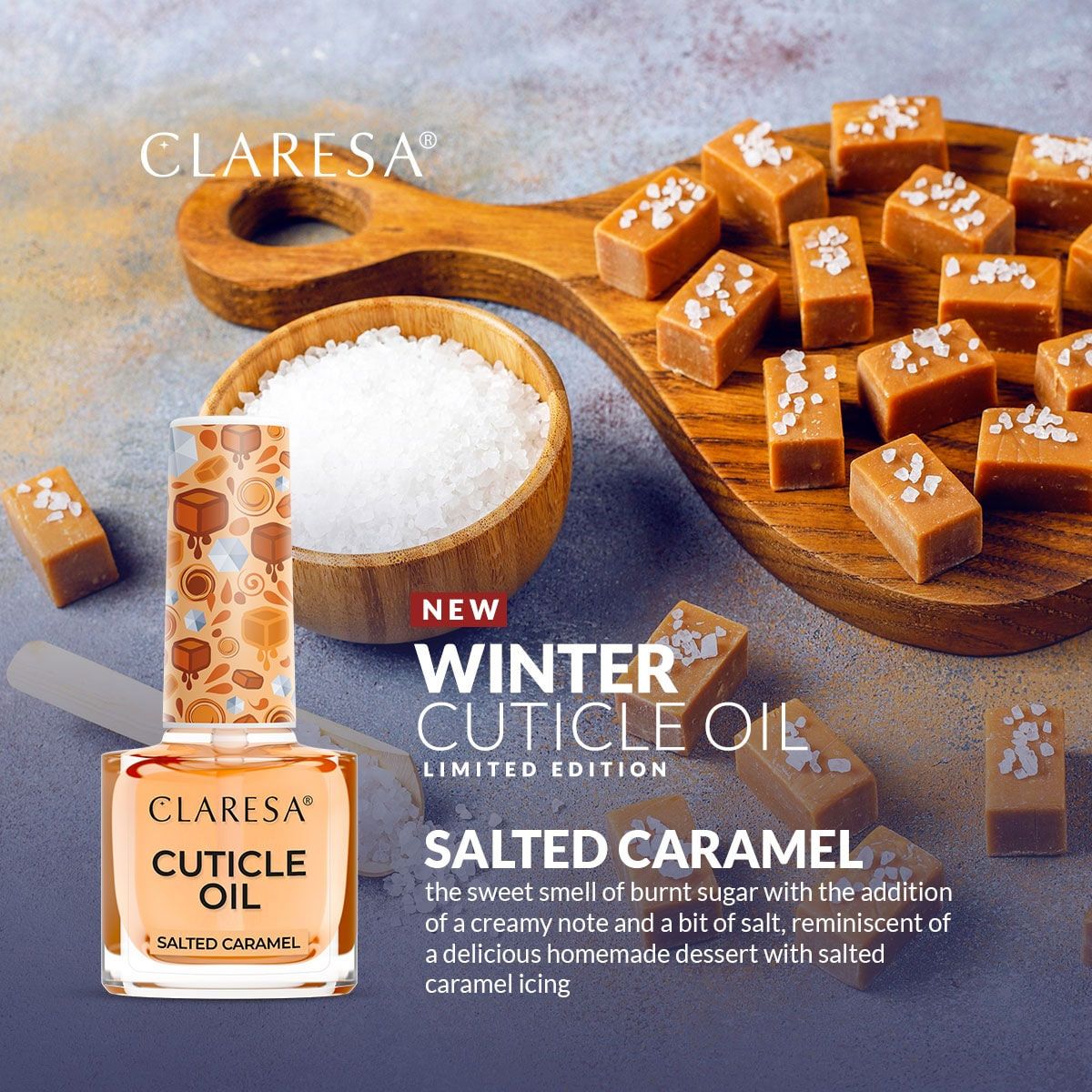 Claresa cuticle oil salted caramel 5ml