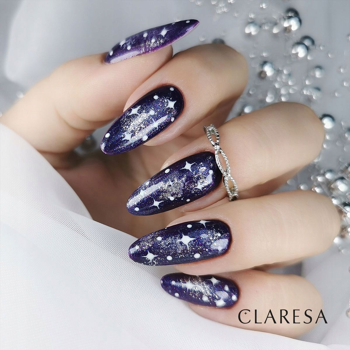 Top coat Claresa Claresa no wipe glitter blu 5ml