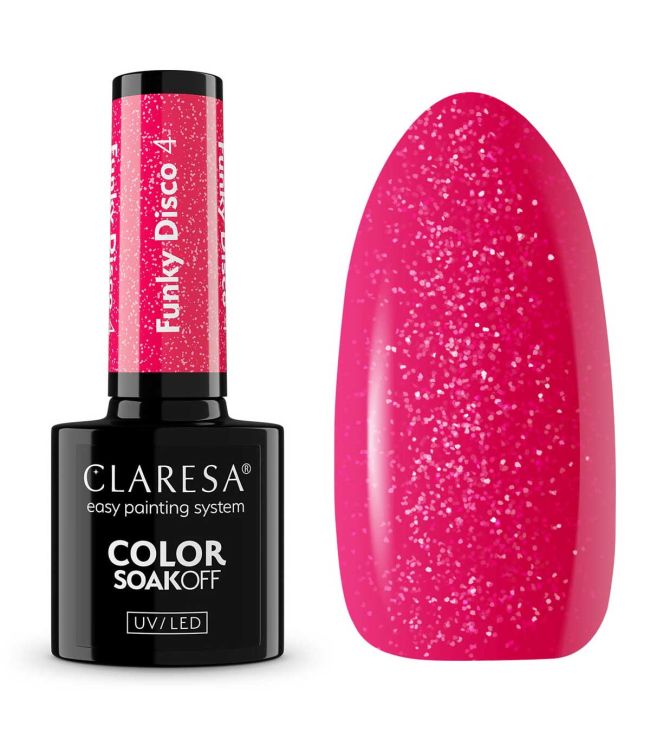 Claresa Claresa UV LED Gellak 5ml Funky Disco 4 Pink Fever