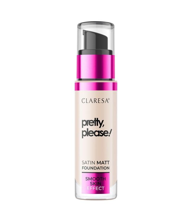 Clarisa Clarisa Satin Matt Foundation Pretty, per favore! 01 Luce giusta 34GR.