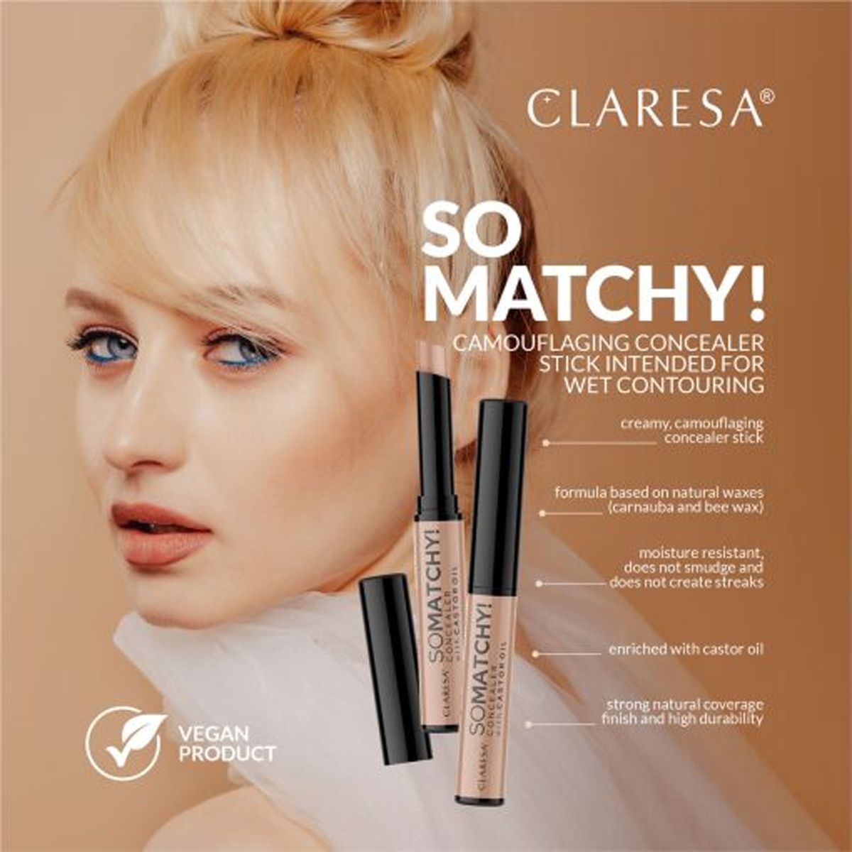 Claresa so matchy! concealer cover stick 04 contouring 3gr.
