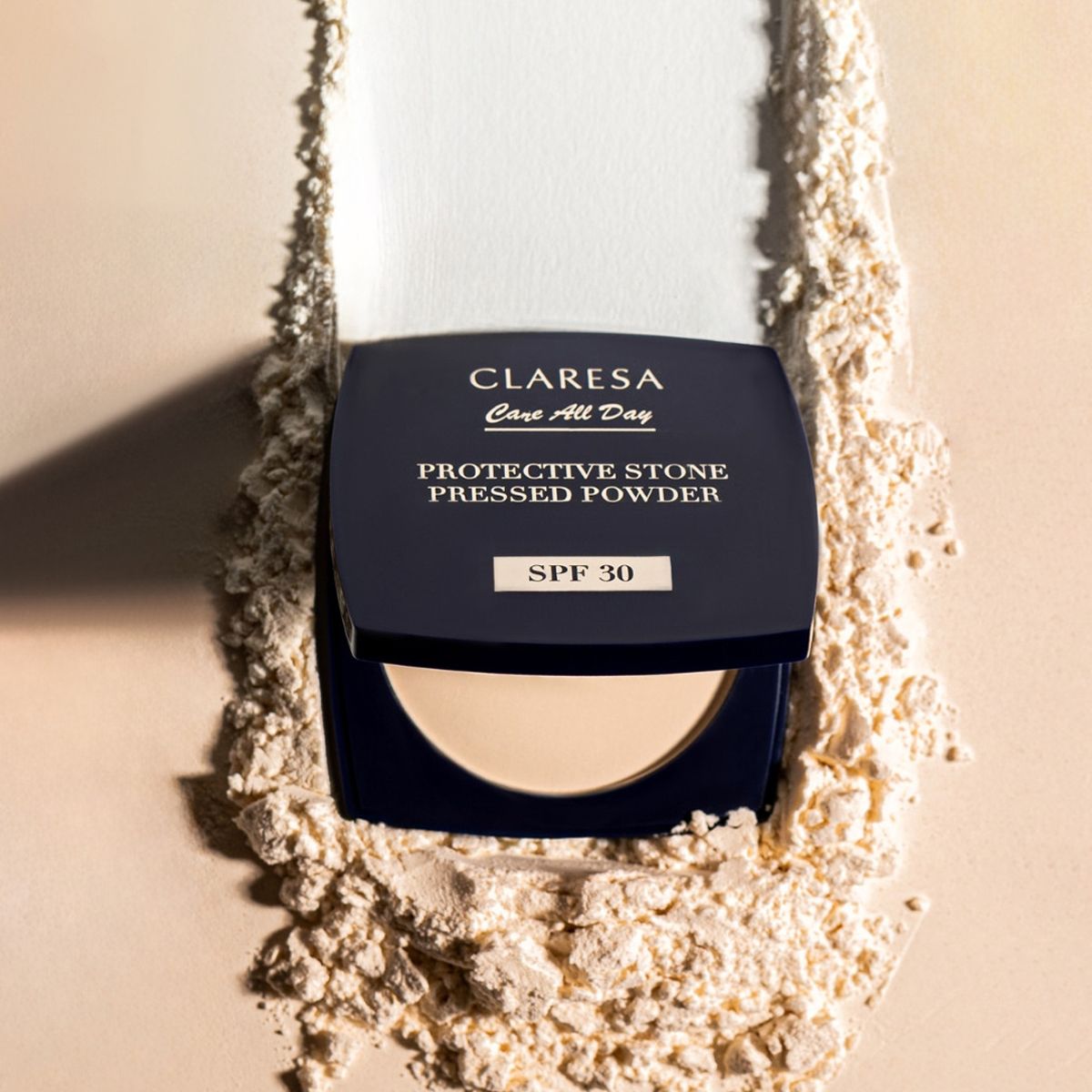 Claresa protector de piedra prensada en polvo SPF 30 10gr.