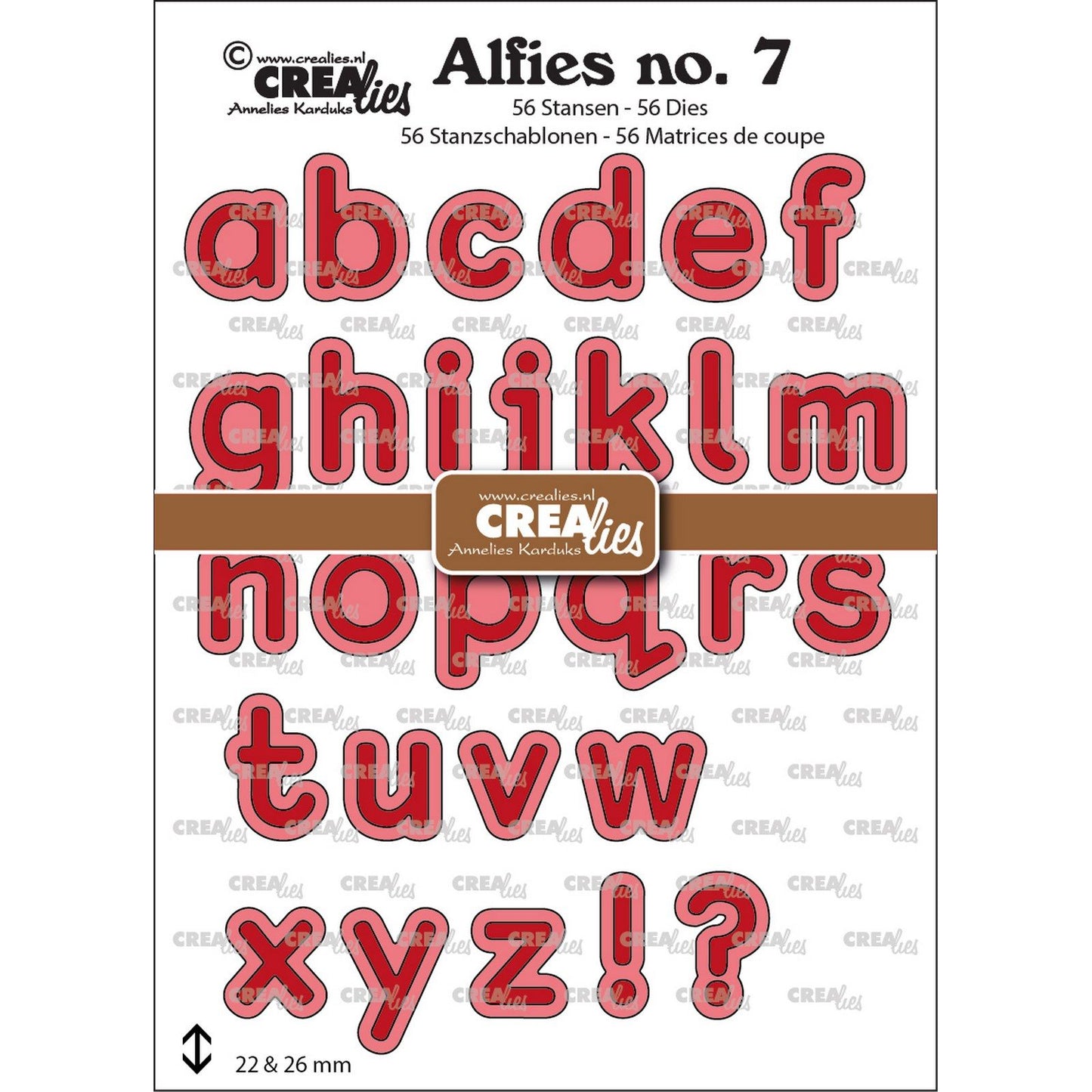 Crealies • alfies dies alfabeto 07 letras minúsculas