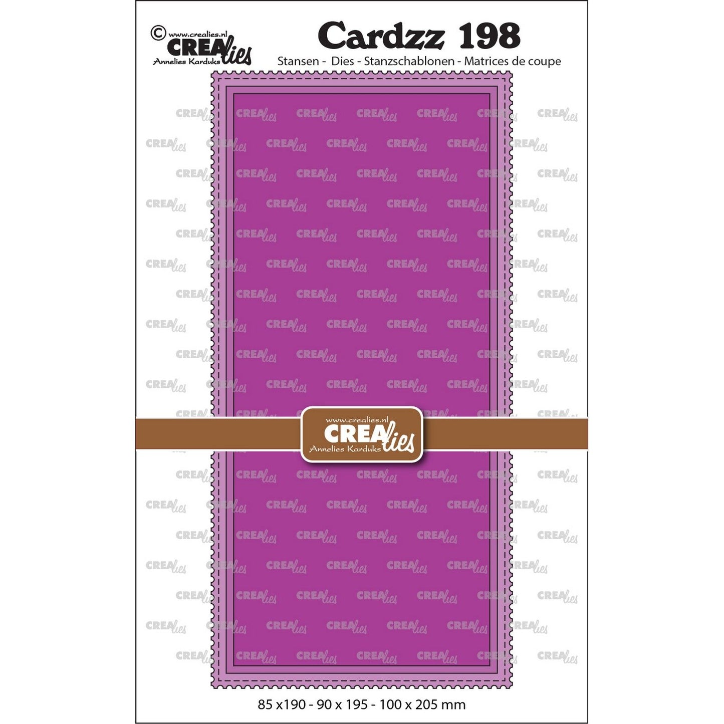 Crealies • troqueles de corte cardzz slimline m con borde estampado