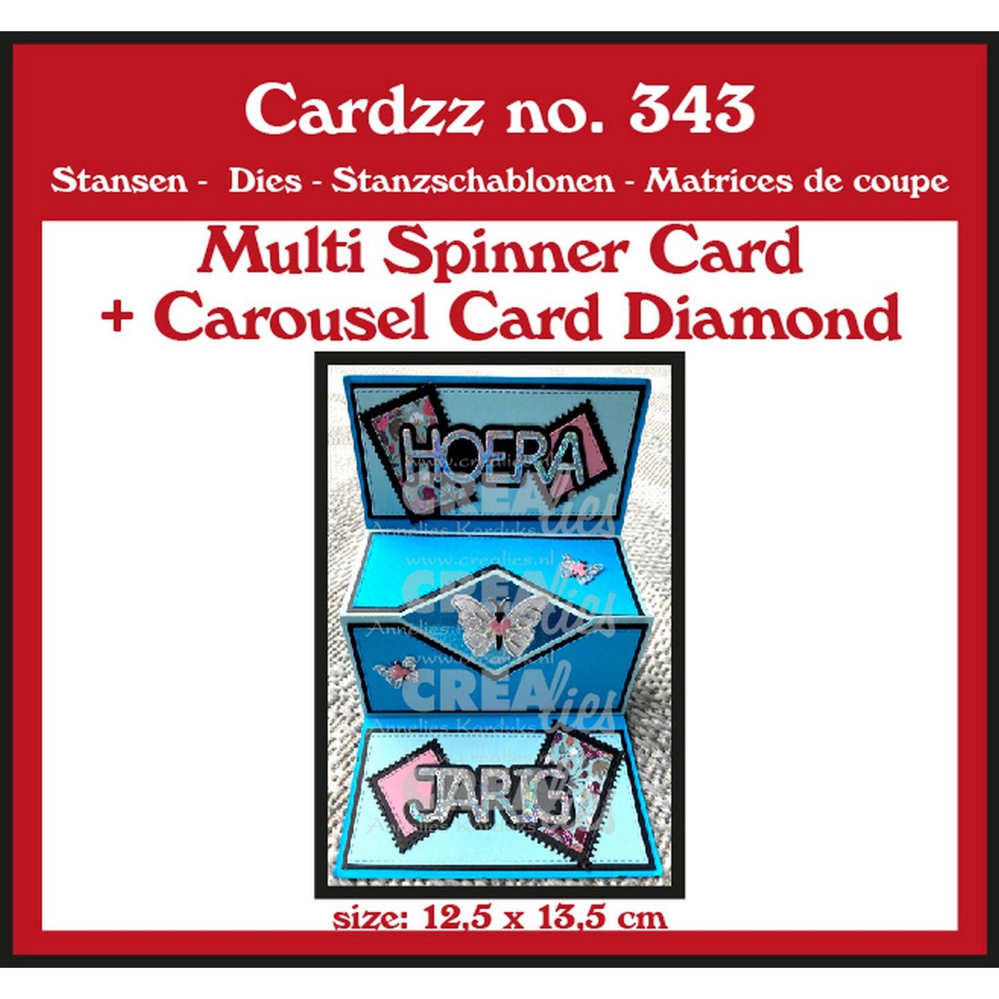 Crealies • dima di taglio card multi giro + card carosello wyber