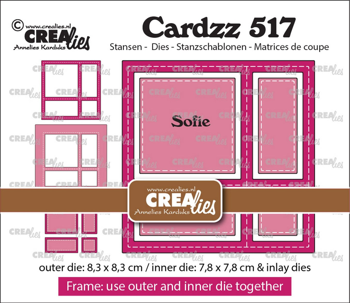 Crealies • marco cardzz incrustaciones sofie